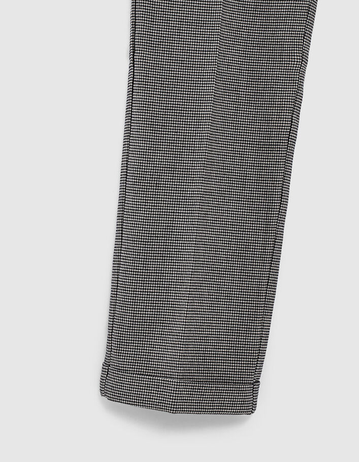 Zwarte CROPPED broek pied-de-poule Heren-5