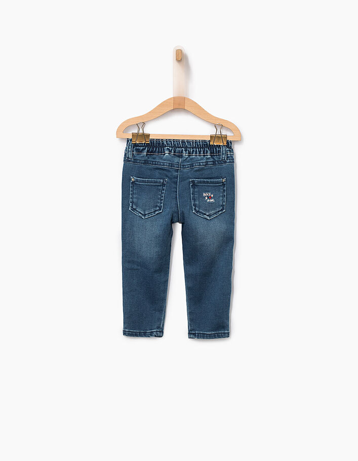 Jeans met California biezen voor babymeisjes - IKKS