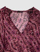 Rosa Bluse mit Tiermotiv f&uuml;r Damen-2
