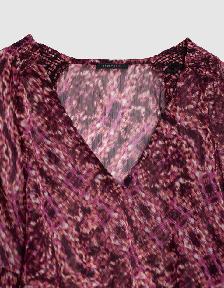 Rosa Bluse mit Tiermotiv f&uuml;r Damen-2