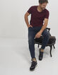 Blauwe slim herenbroek-7