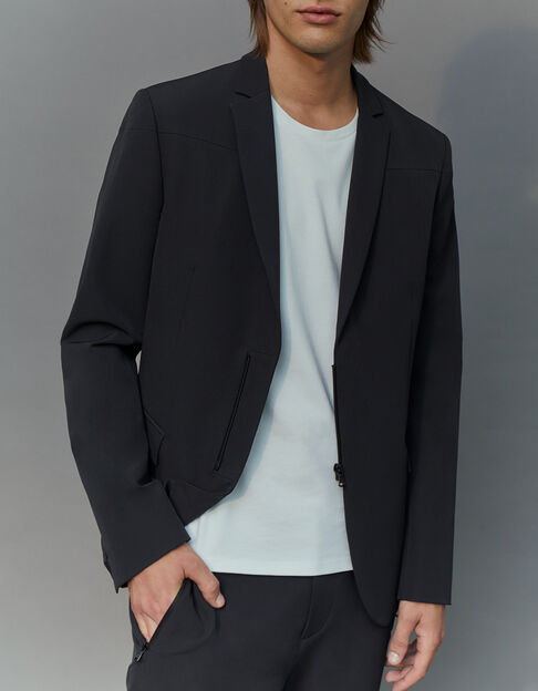 Men’s black 37.5° fabric suit jacket - IKKS
