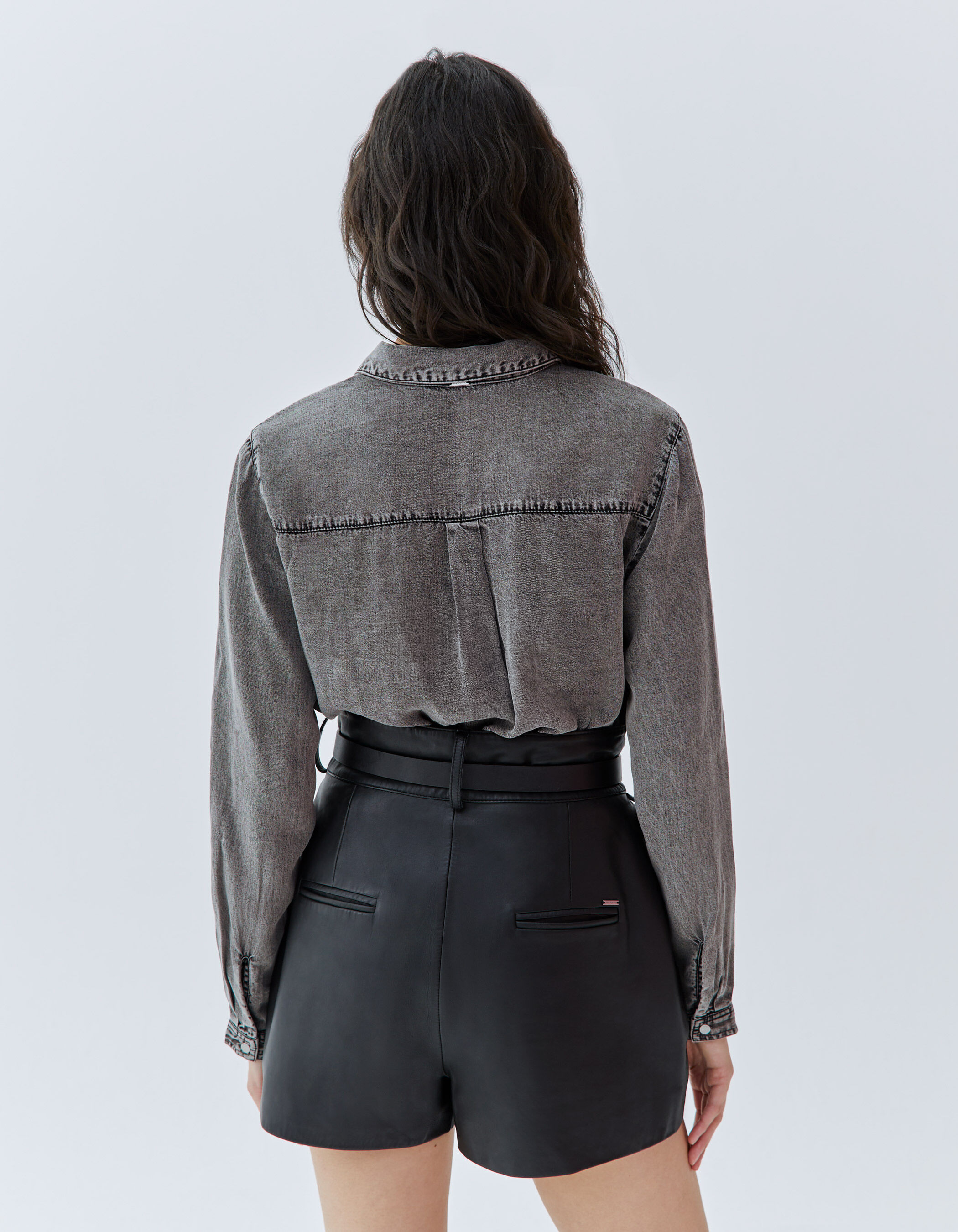 Chemise jean ikks femme outlet