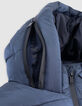 Recycled metallic navy quilted jacket for boys-6