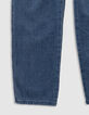 Mono pantalón vaquero azul niña-7