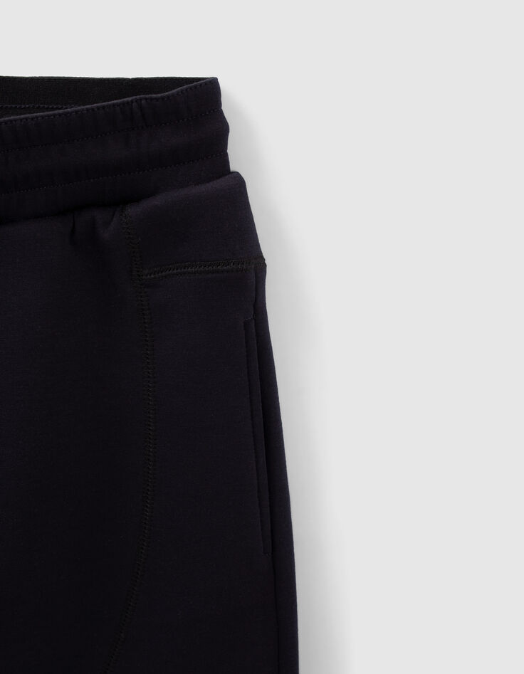 Boys&rsquo; navy techfleece Bermudas, embossed lettering-6