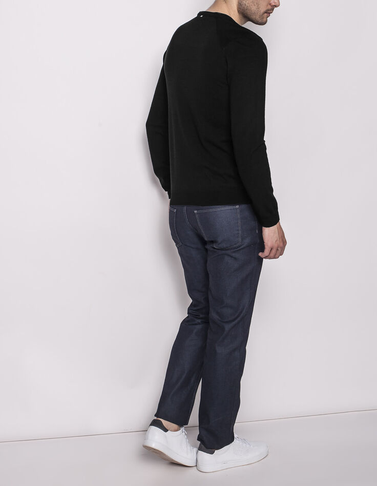 Pull noir homme-3
