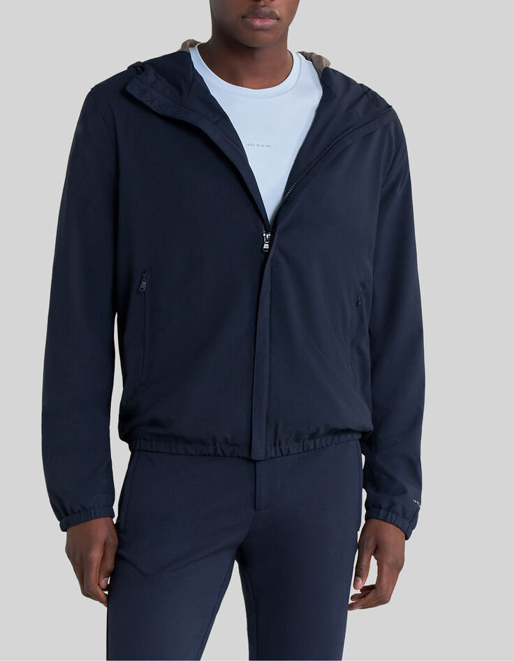 Men&rsquo;s navy WATER REPELLENT light jacket-2