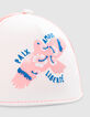Gorra silver, rosa, malla rosa fluo niña-4