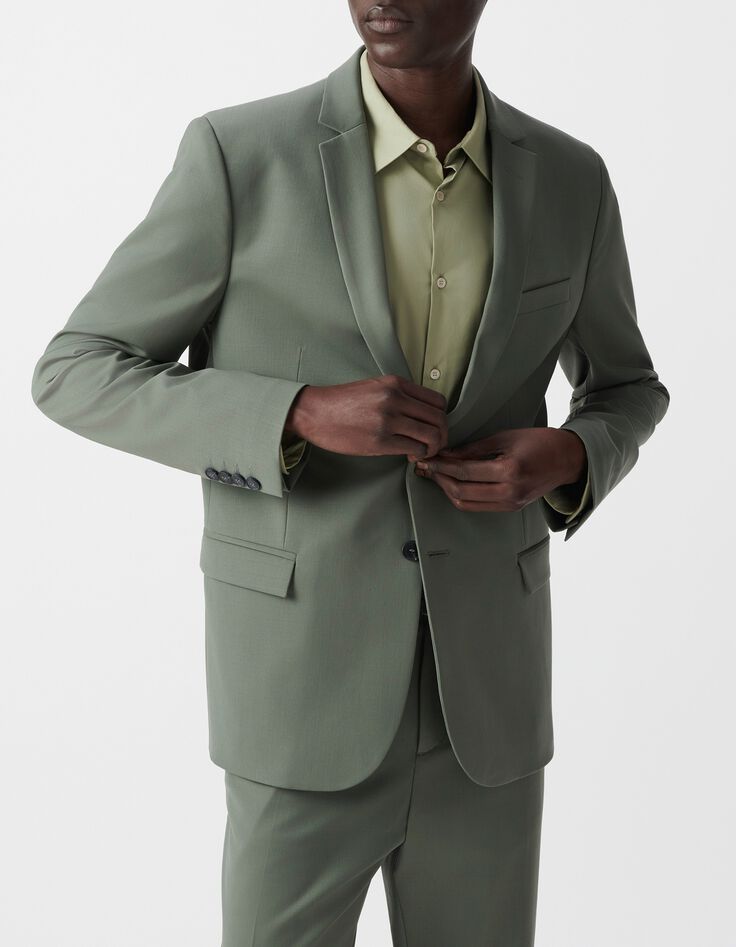 Khaki Herrensakko TRAVEL SUIT-2