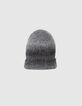 Bonnet gris tricot c&ocirc;tel&eacute; effet deep dye fille-2