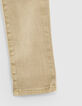Jean slim beige moyen garçon -6