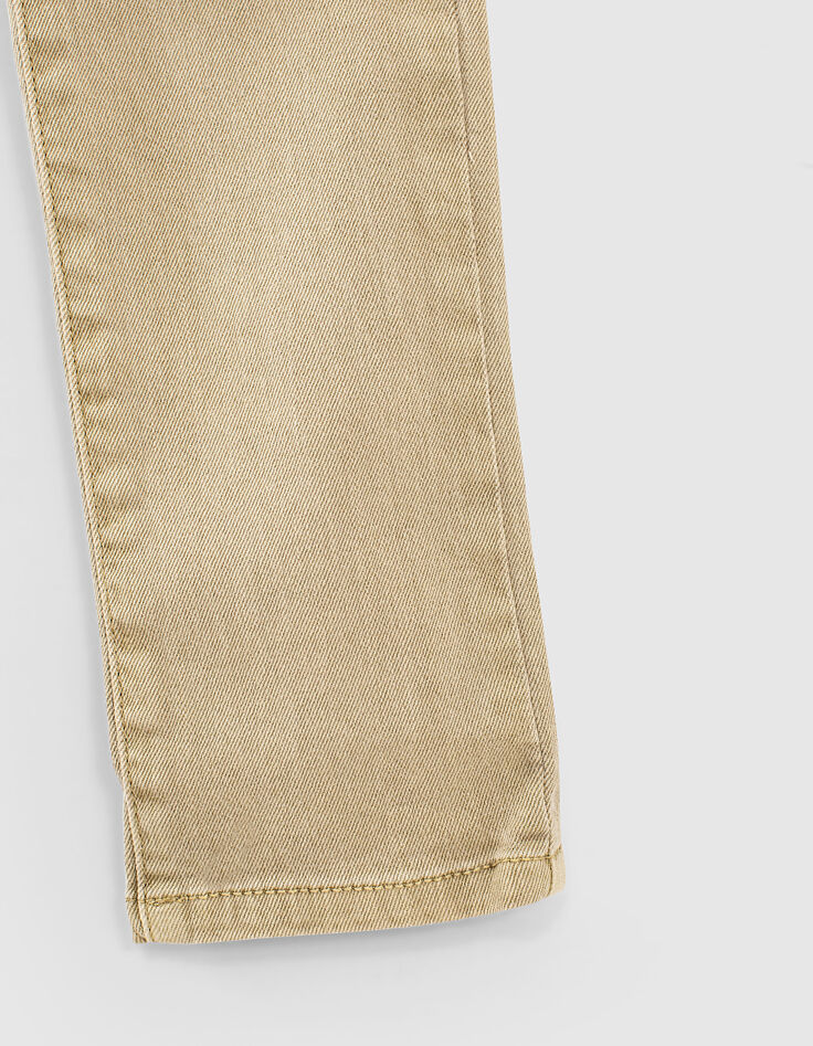 Jean slim beige moyen garçon -6 Jean slim beige moyen garçon -6