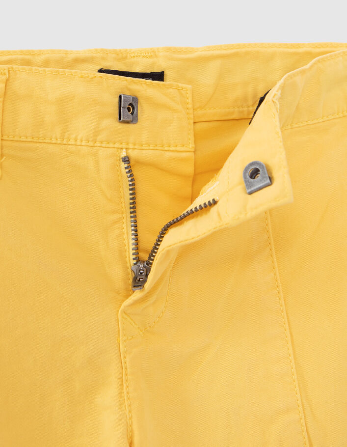 Boys' yellow cargo Bermuda shorts - IKKS