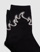 Boys’ black, green and beige socks-6