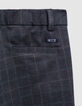 Pantalon gris maille motif prince-de-Galles garçon-4