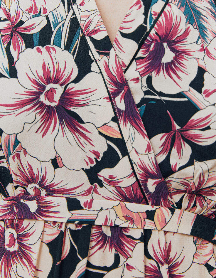 Damenkorsettkleid aus Ecovero&reg;-Viskose mit Tropenprint-6