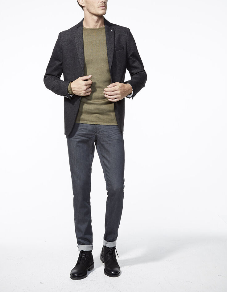 Men's khaki sweater-7