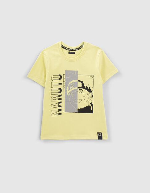 Boys’ yellow Reflective image NARUTO T-shirt - IKKS