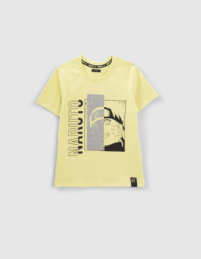 Geel T-shirt NARUTO reflecterende opdruk jongens - IKKS