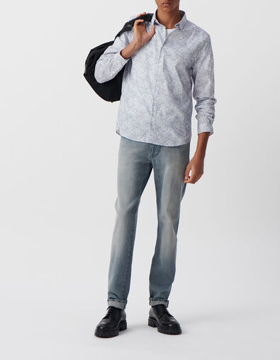 Men&rsquo;s storm floral Liberty fabric SLIM shirt - IKKS
