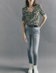 Top manga corta estampado camuflaje floral mujer-6