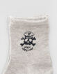 Baby boys' navy/grey/striped socks-2