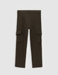 Boy's khaki CHINO battle pants-3