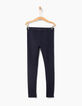 Leggings réversible marine et étoiles fille-4