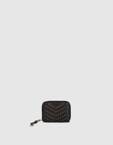 Cartera 1140 mini Compagnon negro cuero mujer - IKKS