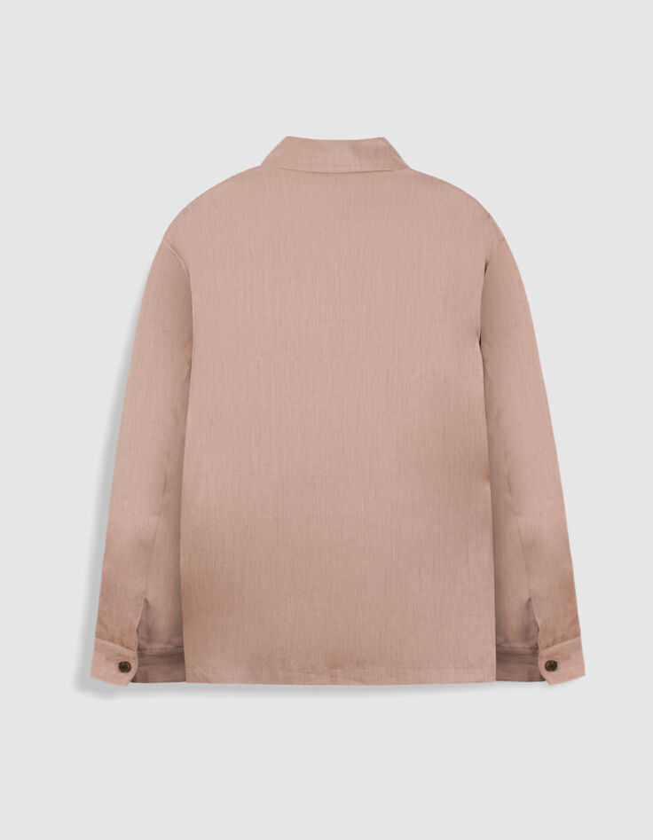 Veste de costume rose lin m&eacute;lang&eacute; Homme-6