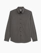 Men’s black mastic lightning print SLIM shirt-6