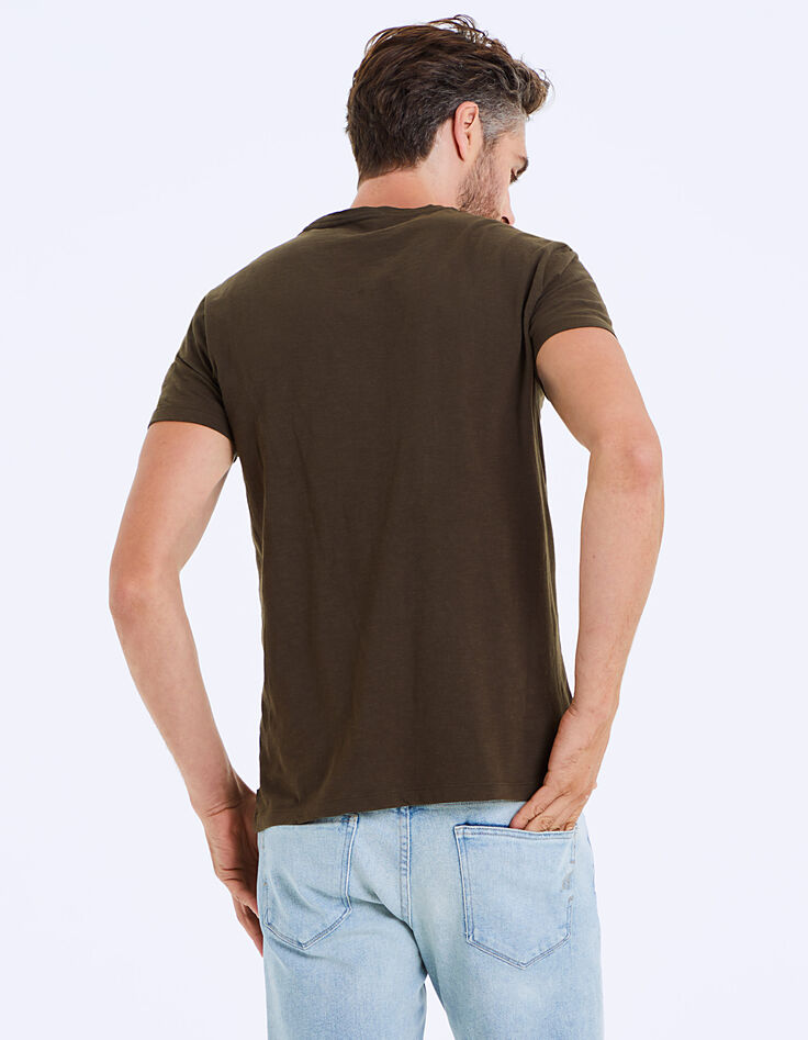 Tee-shirt bronze brodé Believe Homme-4 Tee-shirt bronze brodé Believe Homme-4