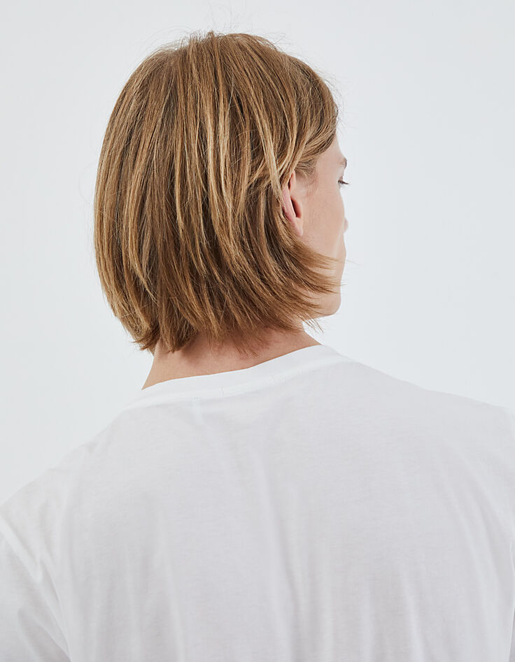 Gebroken wit T-shirt opdruk landschap Heren-5