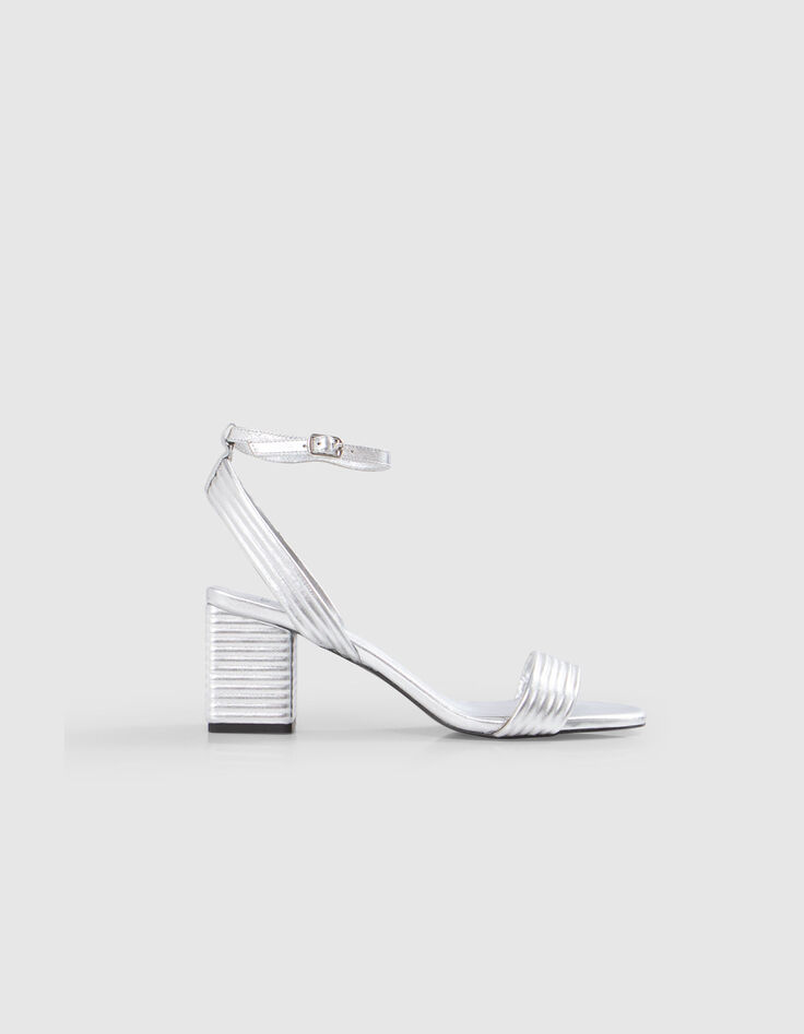 Sandalias tacón silver cuero metalizado-1