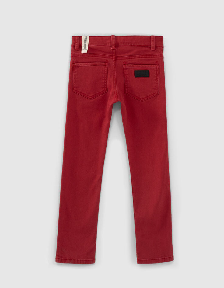 Mittelrote Slim-Jungenjeans -5