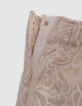 Jupe courte dorée jacquard baroque fille-6