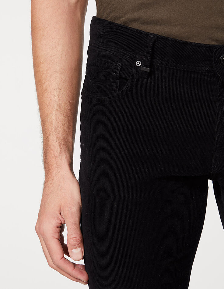 Pantalón SLIM negro de pana fina Hombre-4