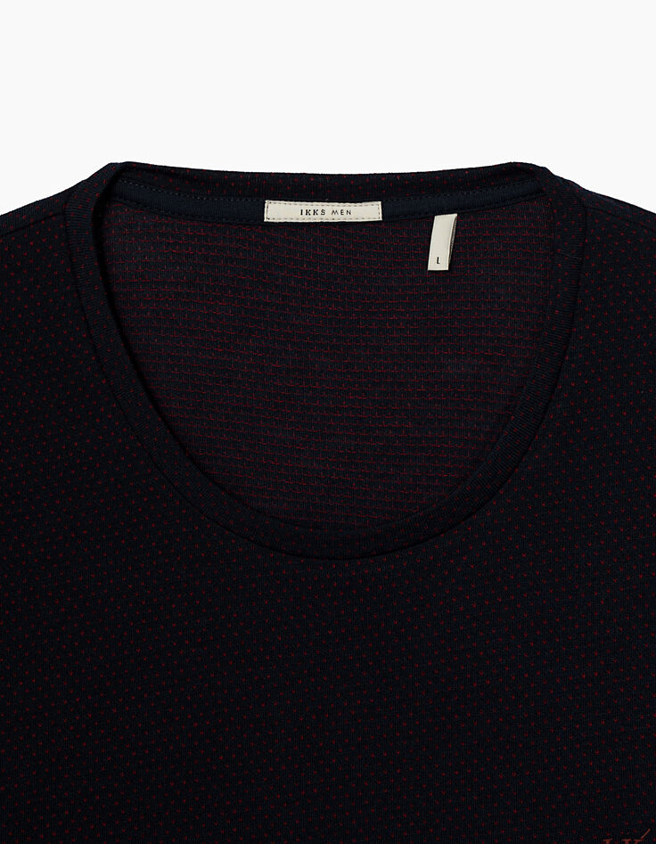 Camiseta marina jacquard allover Hombre-2 Camiseta marina jacquard allover Hombre-2