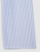 Pantalon LARGE blanc rayures bleues fille-7