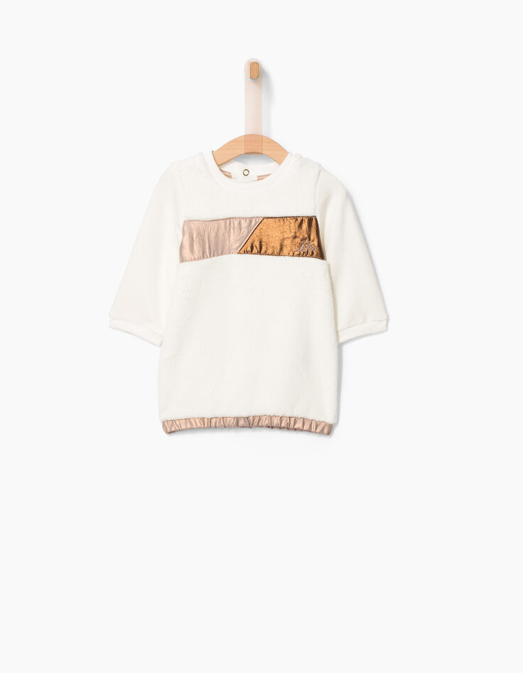 Baby girls’ ecru dress-1