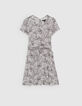 Robe blanc cass&eacute; Ecovero&reg; imprim&eacute; c&oelig;urs fille-1