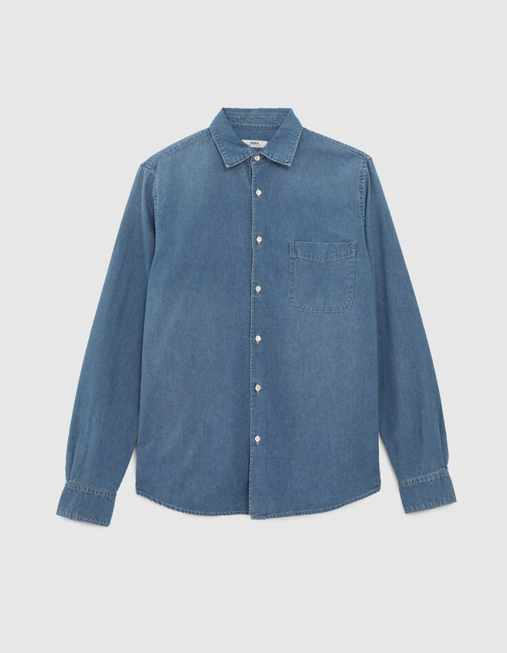Overhemd in WATERLESS jeans-5