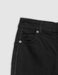 Zwarte slim jeans details vlechten opzij Dames-3