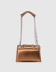 Sac THE 1. SEASONALS copper cuir matelassé Taille S Femme-3