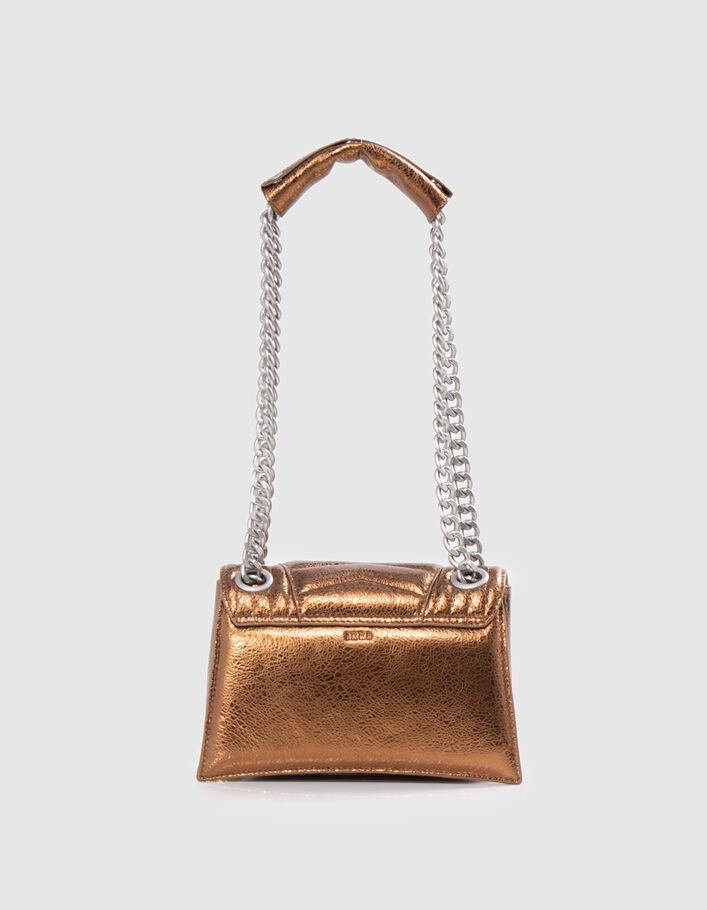 THE 1. bag SEASONALS Women's copper quilted leather S bag - IKKS