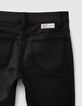 Zwarte gecoate skinny jeans meisjes-4