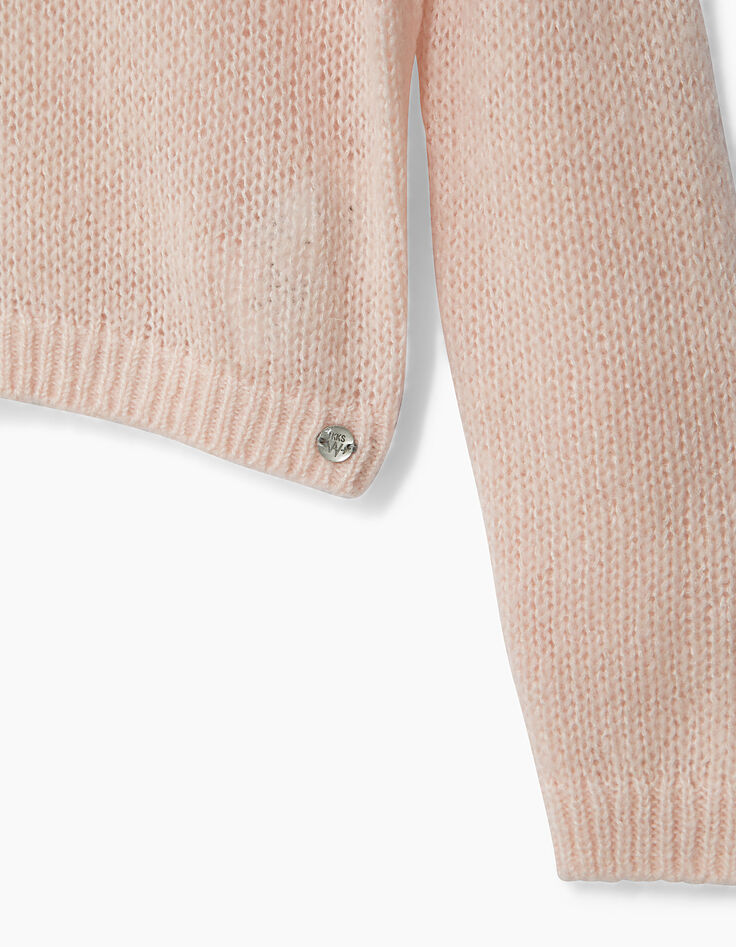 Cardigan rose fille-5 Cardigan rose fille-5