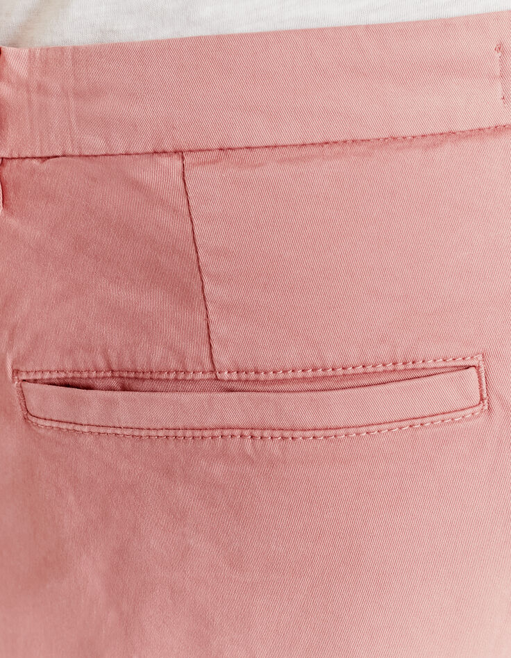 Bermudas chino TAPERED coral Hombre-7