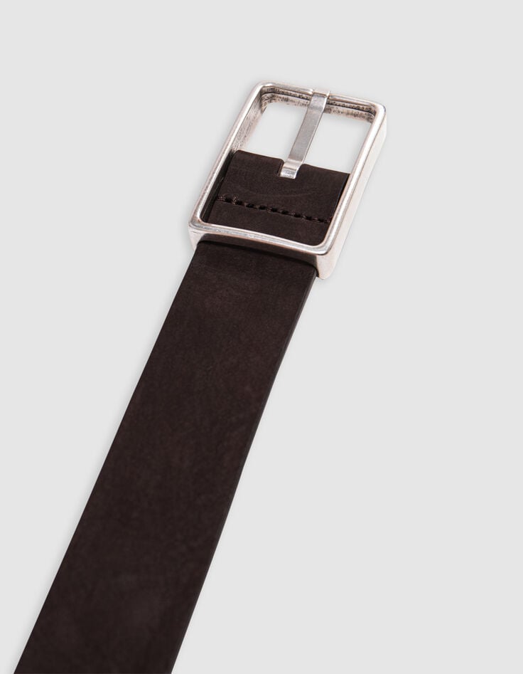 Cinturón marrón de piel certificada para hombre-2 Cinturón marrón de piel certificada para hombre-2